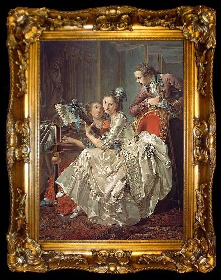 framed  Louis Rolland Trinquesse The Music Party, ta009-2
